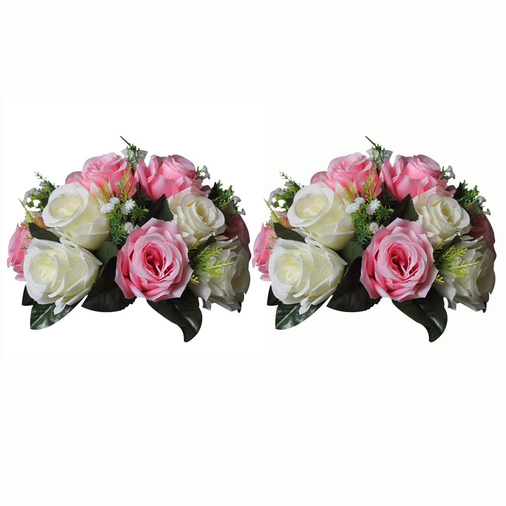 2Pcs/10Pcs Fake Flower Ball Arrangement Bouquet for Flower Rack