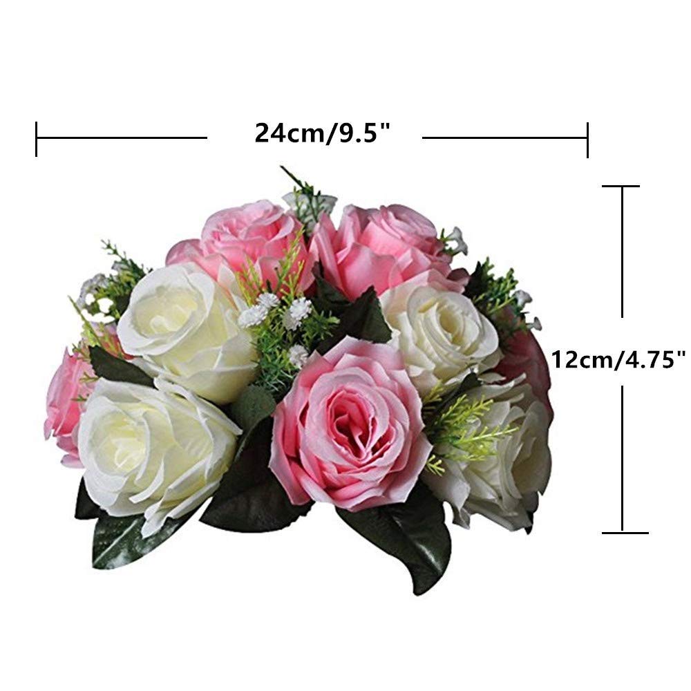 2Pcs/10Pcs Fake Flower Ball Arrangement Bouquet for Flower Rack