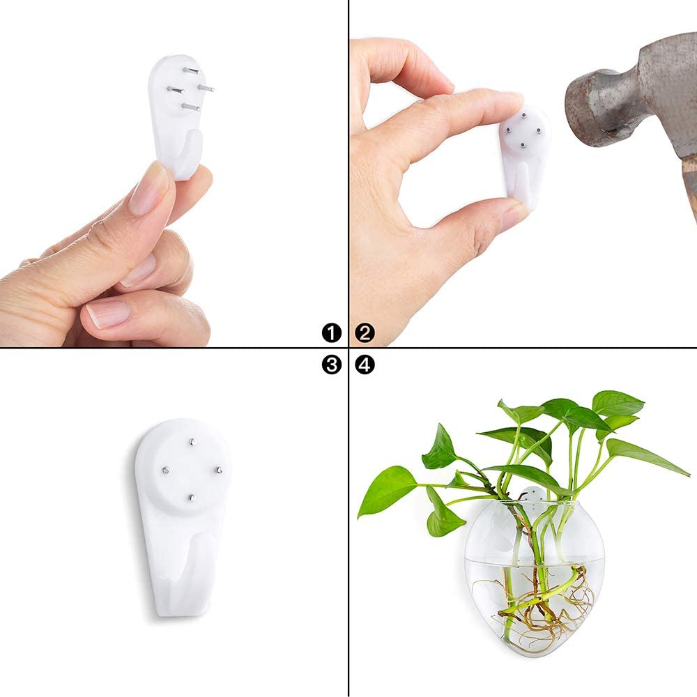 4Pcs/6Pcs Mouse Shape Plant Pots Terrarium Container Vase with Colorful Stones