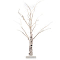 Lighted Birch Tree 24 LEDs Battery Operated Desk Tree Light