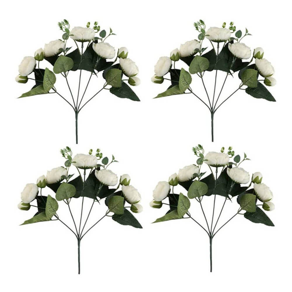 Pack of 4 Fake Flower Ball Arrangement Bouquet Ball for Wedding Centerpiece