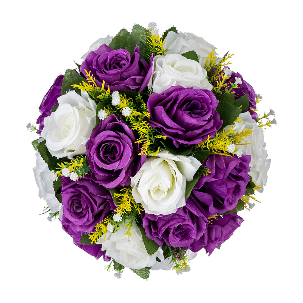 2Pcs/10Pcs Fake Flower Ball Arrangement Bouquet for Flower Rack