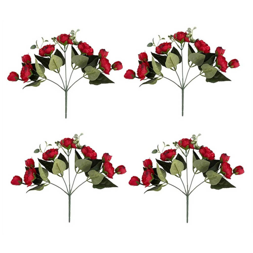 Pack of 4 Fake Flower Ball Arrangement Bouquet Ball for Wedding Centerpiece