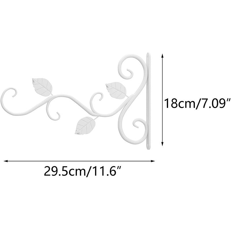 2Pcs/set Wall Hanging Plant Bracket, Hanging Hooks Wall Brackets for Balcony Wind Chime Lantern