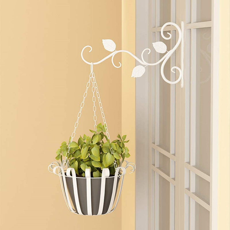 2Pcs/set Wall Hanging Plant Bracket, Hanging Hooks Wall Brackets for Balcony Wind Chime Lantern