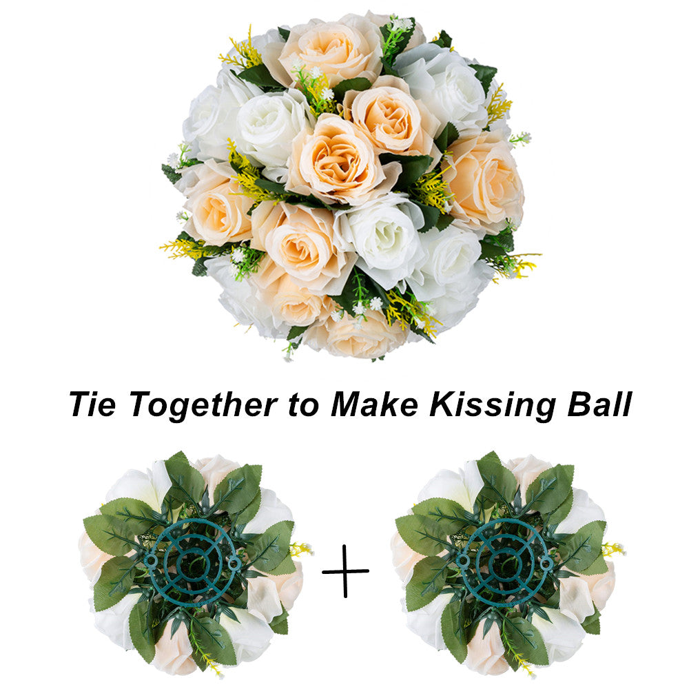 2Pcs/10Pcs Fake Flower Ball Arrangement Bouquet for Flower Rack
