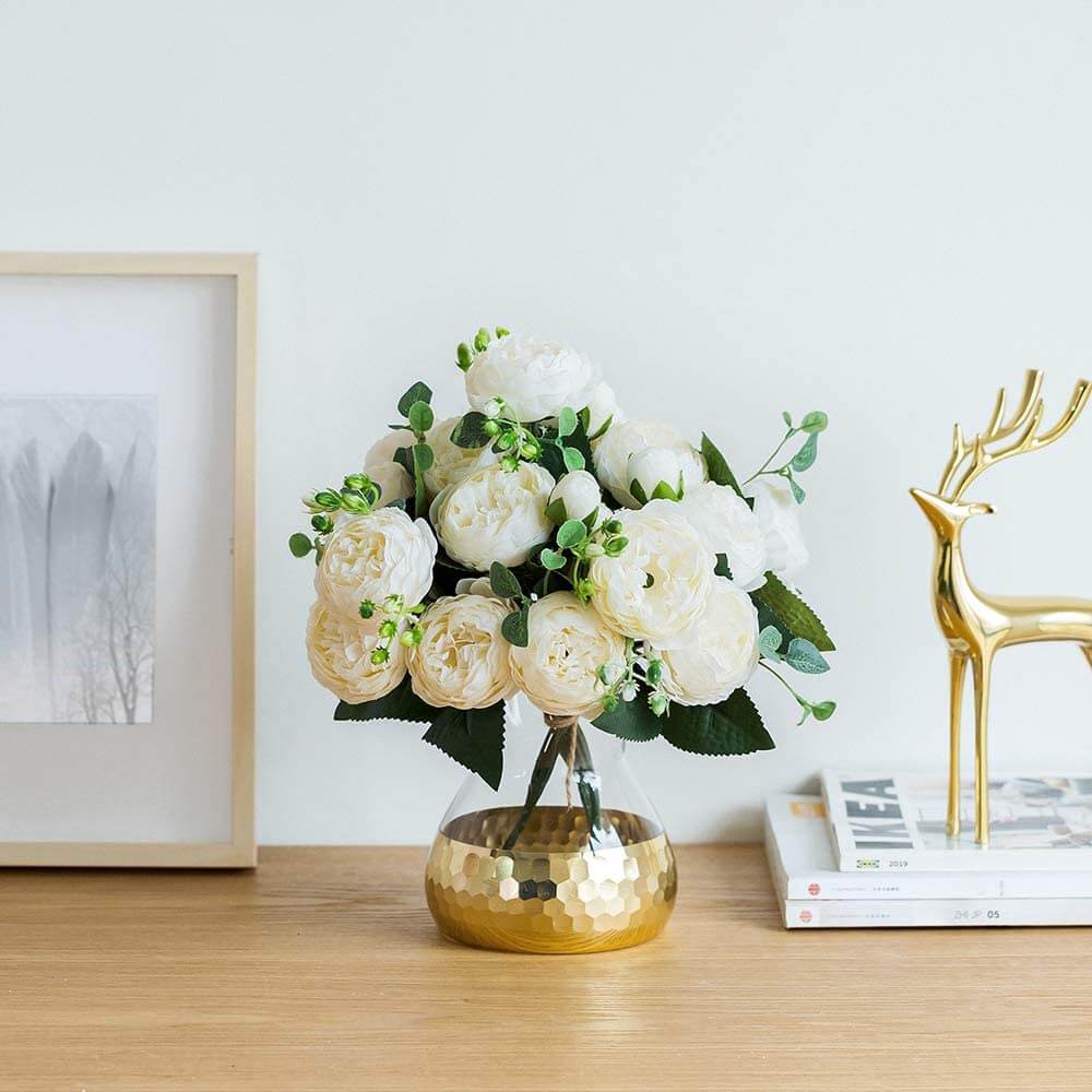 Pack of 4 Fake Flower Ball Arrangement Bouquet Ball for Wedding Centerpiece