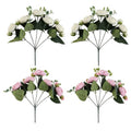 Pack of 4 Fake Flower Ball Arrangement Bouquet Ball for Wedding Centerpiece